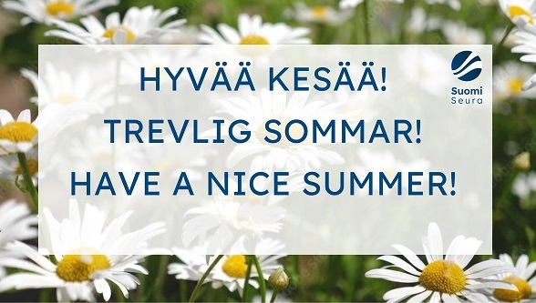Hyvää kesää! Trevlig sommar! Have a nice summer!